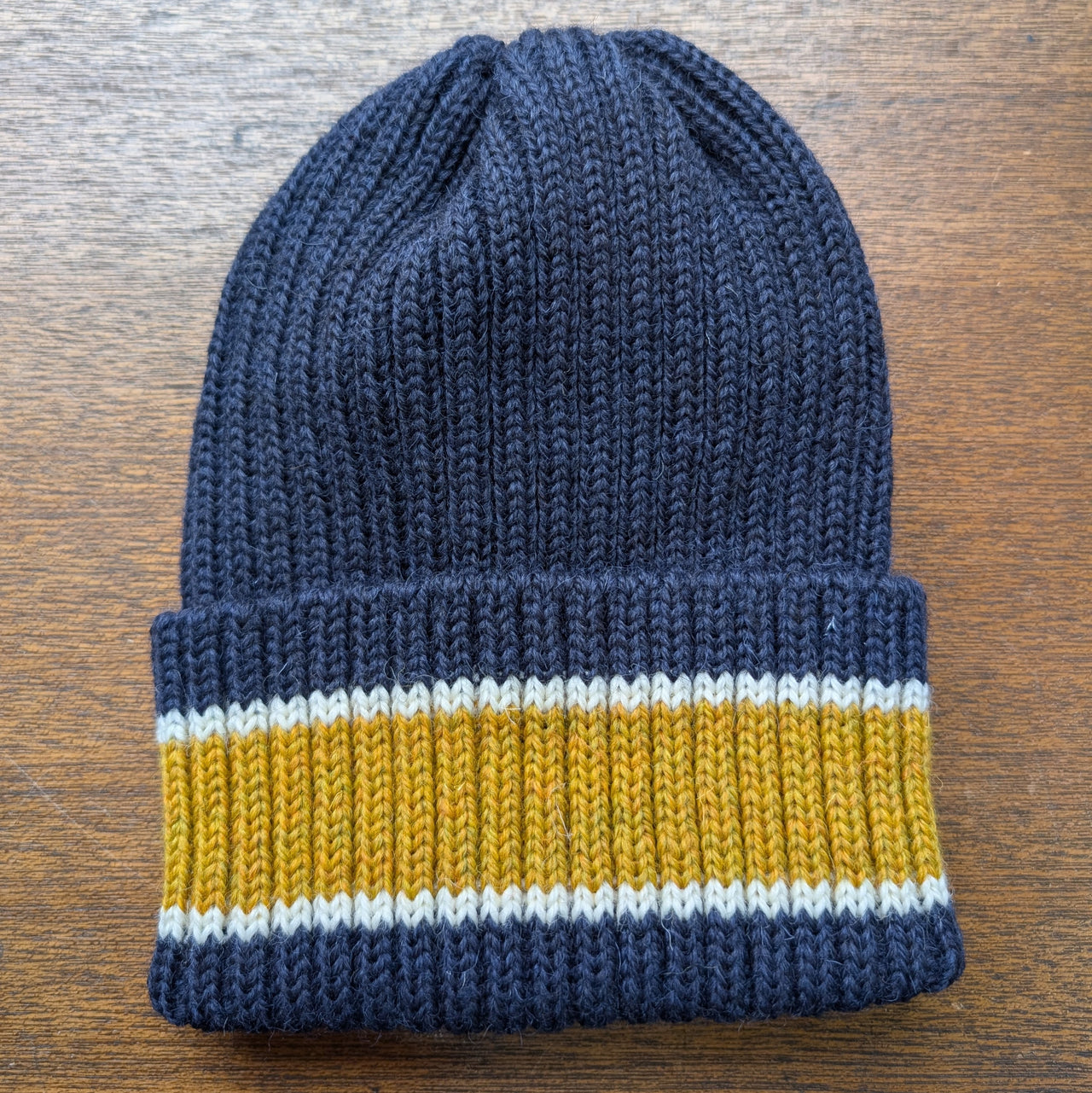 School Knitted Hat　= 100% british wool =