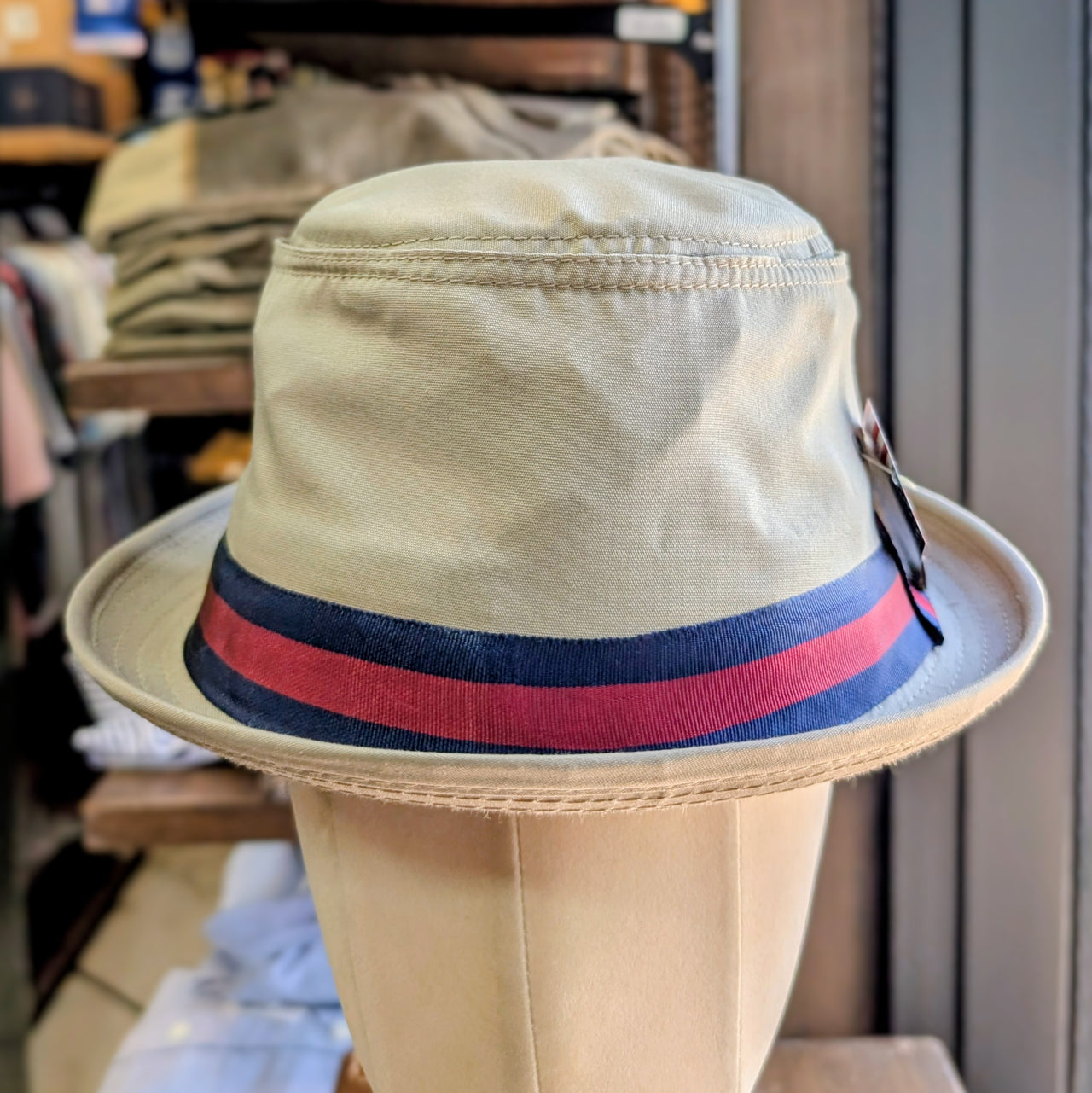 Pork Pie Hat　= with ribbon =