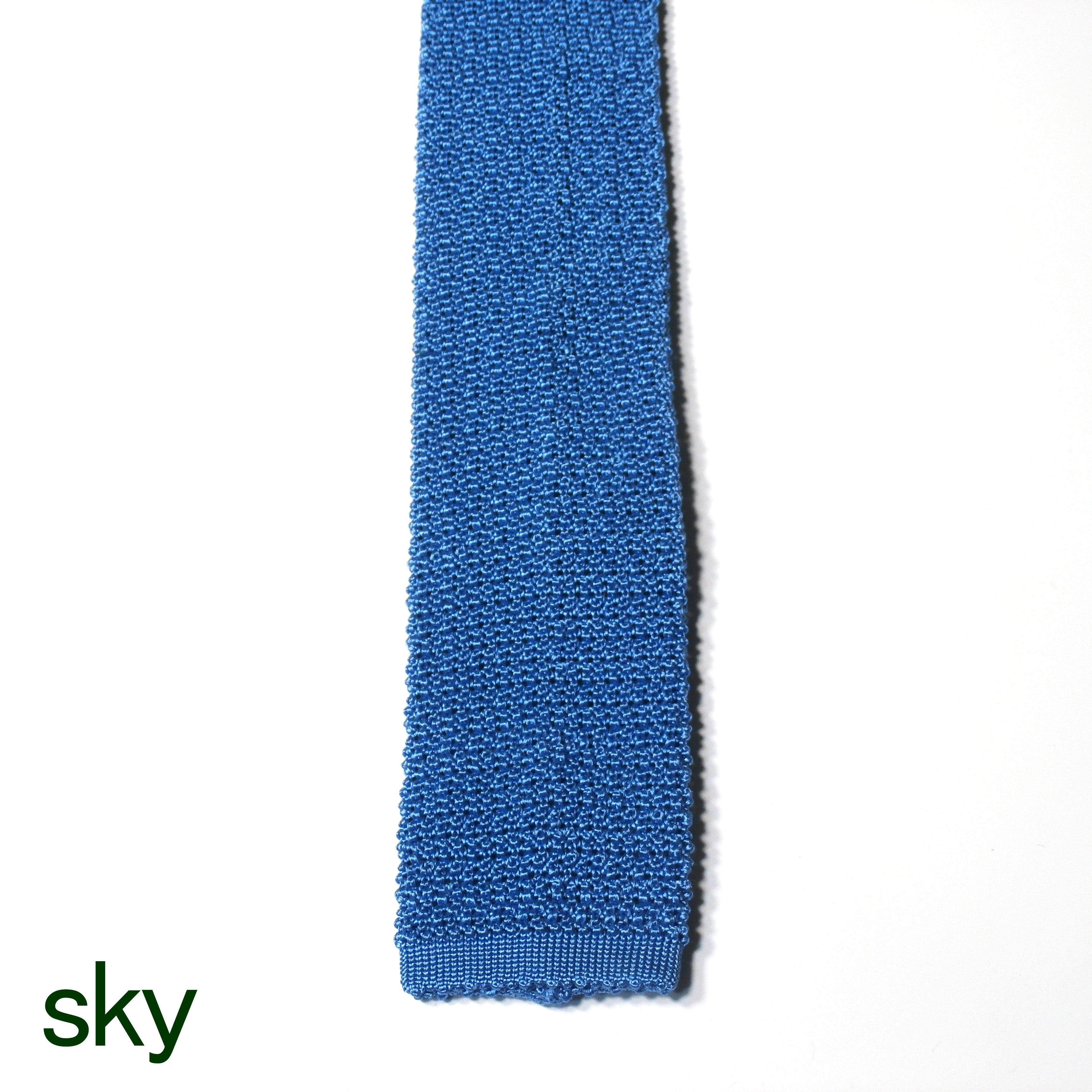 Knitted Tie = 100% silk =